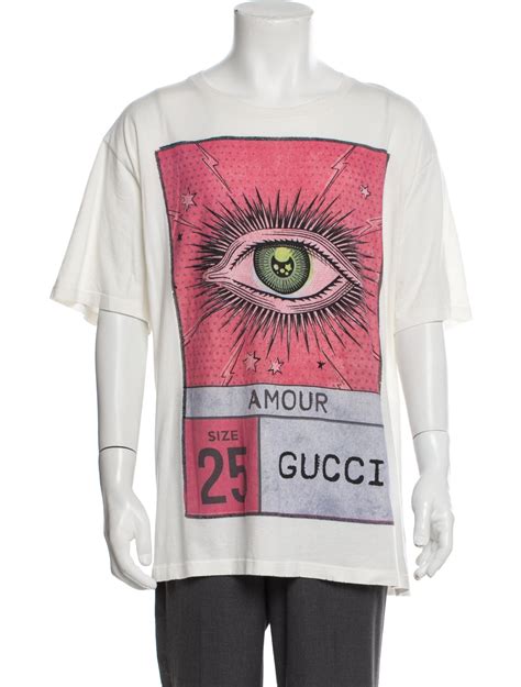 gucci amour eye print t shirt|gucci polo shirts for men.